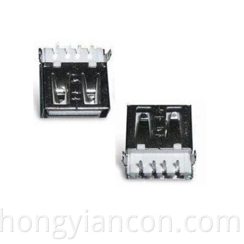 Usb A Type Receptacle Angle Dip Short Body Jpg